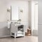 James Martin Vanities Breckenridge 30in Single Vanity, Bright White w/ 3 CM Carrara Marble Top 330-V30-BW-3CAR - alternate 3